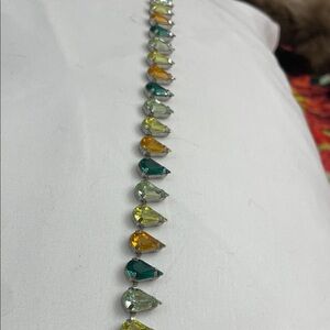 Source Unknown Multicolor Teardrop Necklace